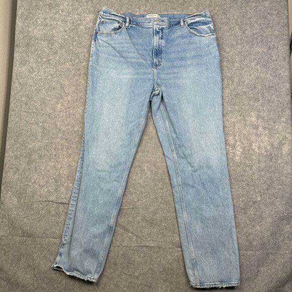 Abercrombie & Fitch 90s Straight Ultra High Rise Jeans Women 34 / 18L - Picture 1 of 12